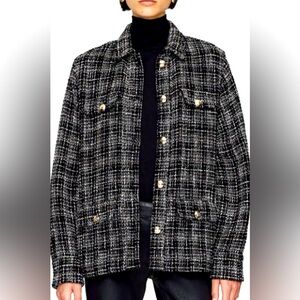 *Corey Anine Bing metallic tweed jacket. Medium
